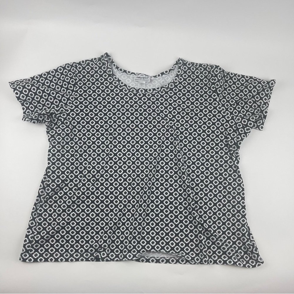 Anthony Richards Tshirt Womens 4X Black White Geometric